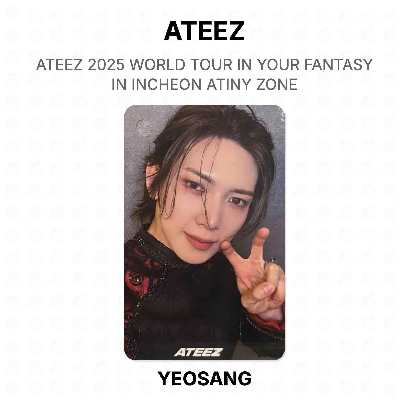 ATEEZ 2025 WORLD TOUR IN YOUR FANTASY IN INCHEON ATINY ZONE Official Photocard YEOSANG
