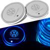 2pcs LED Luminous Car Water Cup Holder Coaster Lamp for Volkswagen VW Golf 6 7 MK4 TSI TDI Magotan B5 B6 B7 GTD Touareg PassatKD4