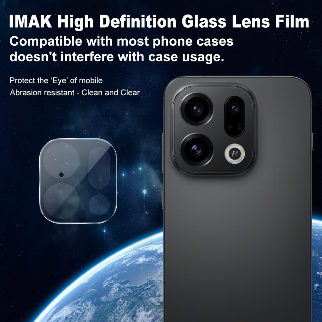 For OPPO Find X9 5G Glass IMAK High Definition Integrated Thin Glass Lens Film