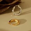 Personality Polygon Round Hoop Earrings for Women Metal Pendant Golden Silver Color Metal Circle Dangle Earrings Simple Jewelry