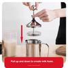 Stainless Steel 304 Coffee Maker Japanese Milk Frother Cup Double Wall Filter Milk Container Batched Milk Frother Cup Coffee Pot