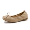 Sheepskin Soft Leather Soft Sole Leather Casual Shoes One Pedal Shallow Mouth Ballet Shoes Mary Jane Women's Shoes
