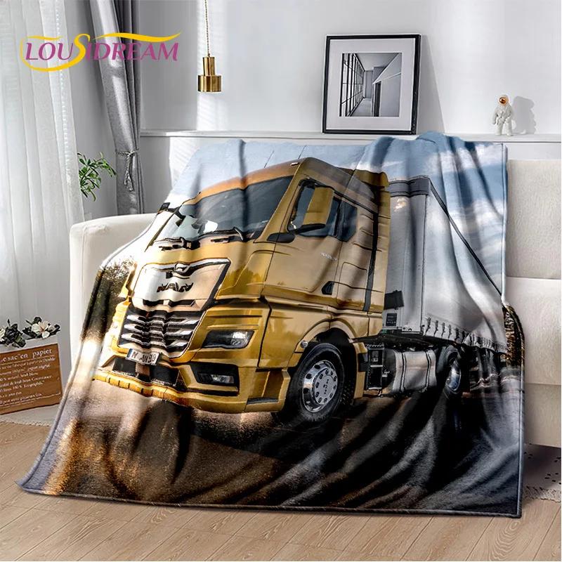 HD Mann LKW LKW D Druck Weiche Flanell Decke Perfekt für Picknick Bett Sofa Zuhause Schlafzimmer Geschenke