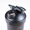 Tragbare Proteinpulver-Shaker-Flasche, 600 ml, auslaufsichere Wasserflasche für Fitnessstudio, Fitnesstraining, Sport-Shaker-Mixbecher mit Skala