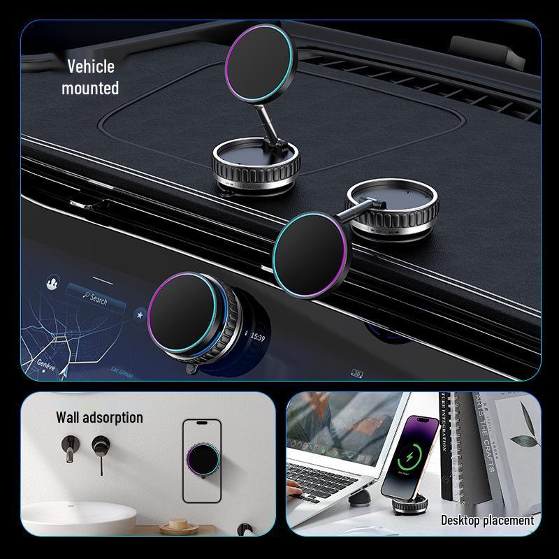 Magnetic Wireless Car Charger & Phone Holder for MagSafe-Enabled Apple Devices