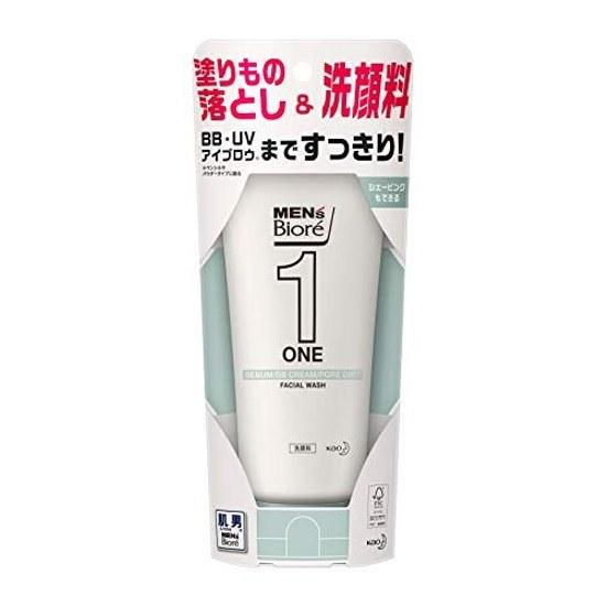 Mens Biore ONE Cleansing Gel Face Wash