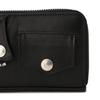 Schott NYC Men's Leather Riders Zip Wallet, Size 3129110, F 009 Black