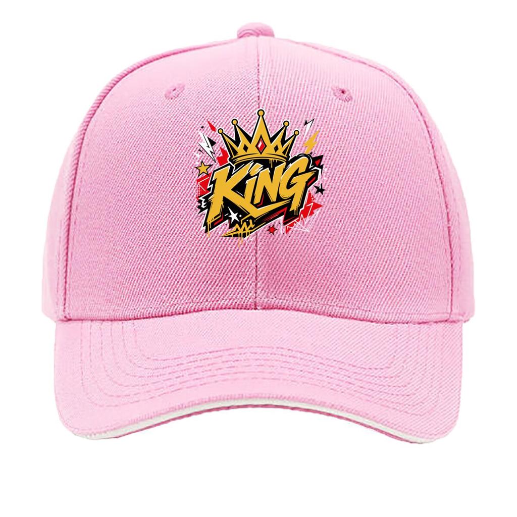 Royal Crown Street Graffiti Emblem D Sandwich Baseball Cap Sun Cap Outdoor Workouts Hat