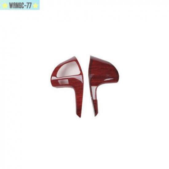 Wood Grain Car Steering Wheel Button Cover Trim For Toyota Camry 2007-2011