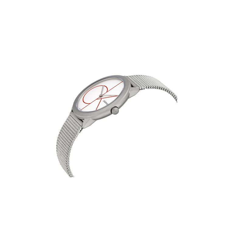 Calvin Klein CK Quartz Watch Stainless Steel Band 40mm 35mm White Dial Unisex watches K3M52152/K3M51152