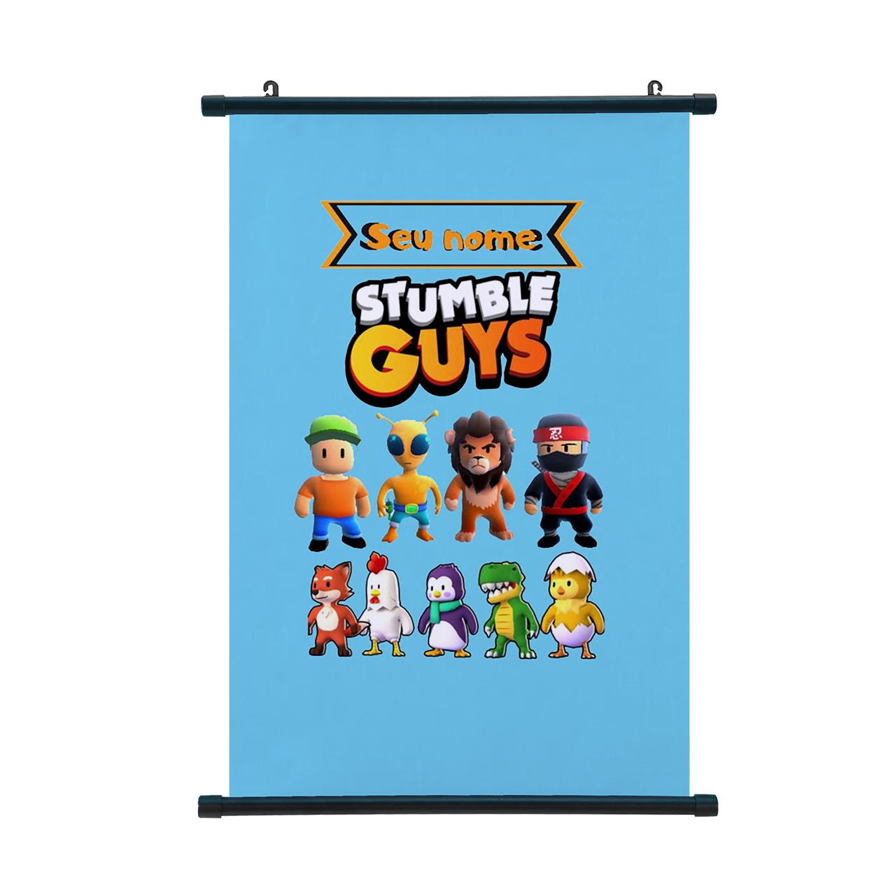 

Stumble Guys Настінний плакат Скрол Аніме Stumble Гра Домашній декор Косплей Настінний живопис Вітальня Спальня Декор Постер 30*45cm антична латунь кольору