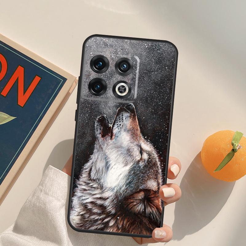 Animal Wolf Howling Case For OnePlus 13T 10T 10R 12R 13R 15 13 12 11 10 9 Pro Nord CE 5 2 3 4 Lite N20 N30 Cover