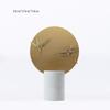 Metal Handicraft Geometric Circle Golden Screen Butterfly Dragonfly Artificial Insect Decorative Figurines Home Decoration