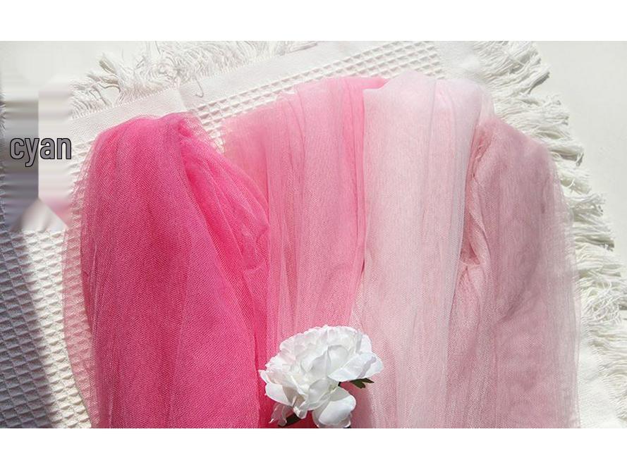 Green Tulle Lace Net Fabric for Kindergarten & Wedding - Transparent, Free Shipping