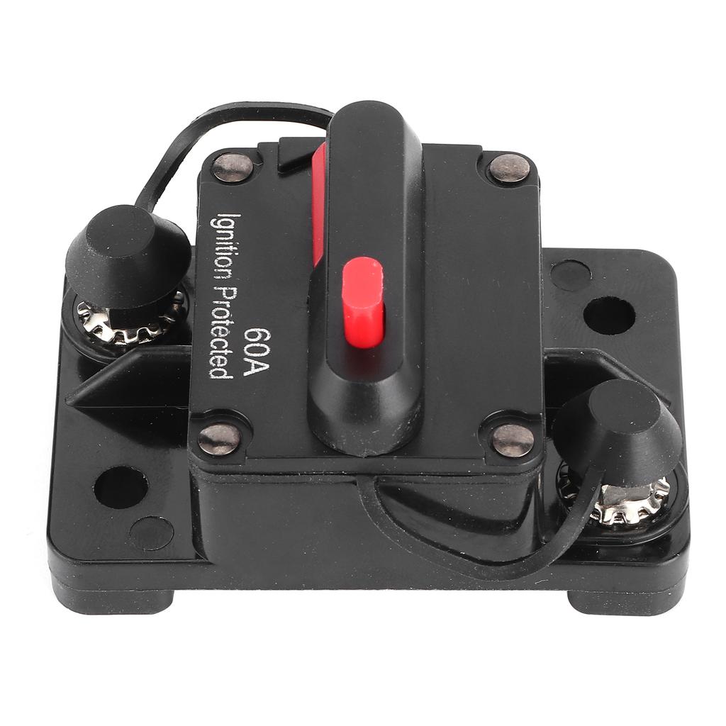60A AMP Circuit Breaker Fuse Reset Holders 12‑48V DC Waterproof for Auto RV Yacht