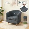 Nordic Style Club Bath Tub Armchairs Chair Cover Jacquard Elastic Single Sofa Cover Living Room with Soft Seat Cushion Cover