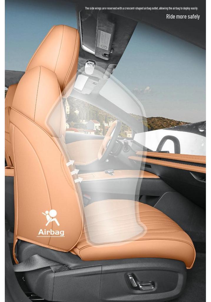 Geely Galaxy E8 25 Models Leather Car Seat Cushion - All-Season Full Surround Cover