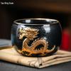 Tao Ding Xuan Tianmu Golden Dragon Gilded Jianzhan Teacup