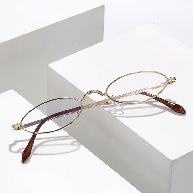 New fashion anti-blue glasses metal small frame fashion glasses For Woman