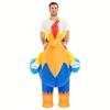 Inflatable Rooster Costume for Women Man Aldult Rooster Party Ride On Animal Blow Up Costumes Halloween