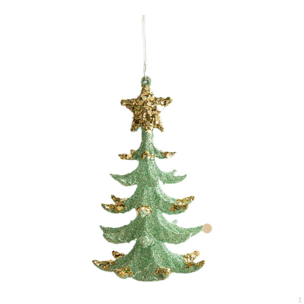Christmas Tree Hanging Decoration Ornament Year Window Photo Prop Sequin Embellishment