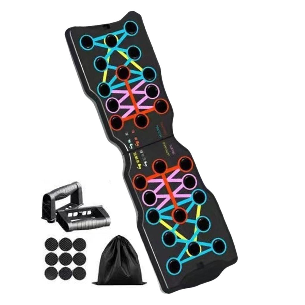 Portable Foldable Pushup Board Strength Training Rack Homes Workout Equipment Gift for Man And Women Easy to Use