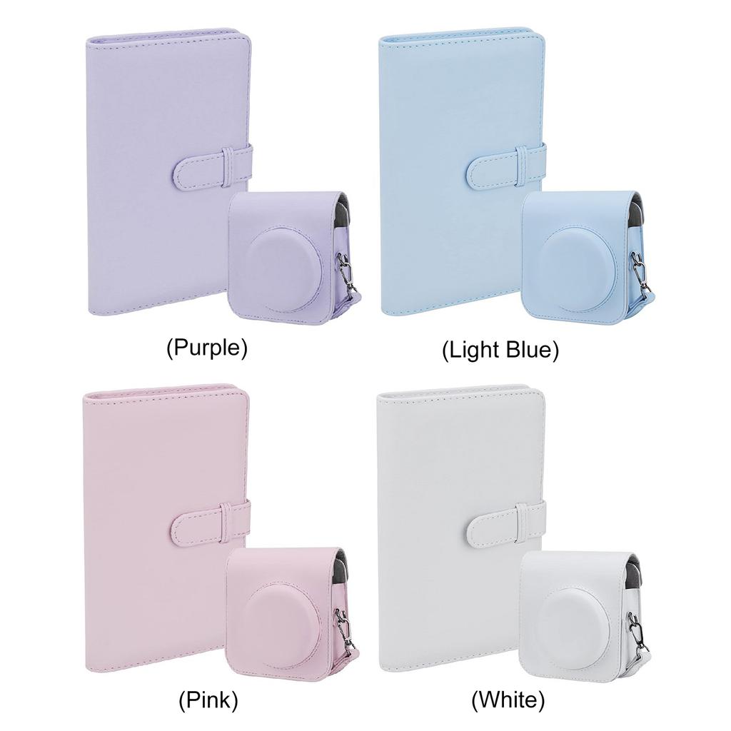 PU-Leder Schutzkamera-Tasche für Instax Mini 12/11 108 Fächer 3 Zoll Kamera Schutzhülle Tragbare Geldbörse Fotoalbum