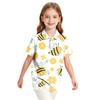 Girls' Polka Dot Print School Uniform T-Shirt for Casual and Formal Wear