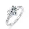 Love Ring for Women - Fashionable Wedding Elegant Heart-shaped Ring - Bride's Proposal Ring