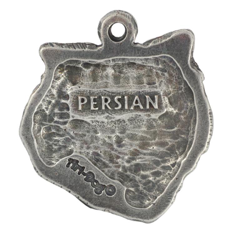 Perská kočka - postříbřená klíčenka, ozdoba na kabelku, přívěsek na batoh od Art-Dog