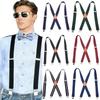 Modische Unisex X-Rücken Hosenträger Elastisch Verstellbar Hosen Hosenträger für Alle Anlässe