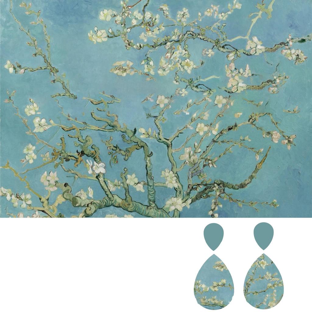 Clay Transfer Paper Monet Series Transfer Paper Water Transfer Paper Clay Transfer Sheets Easy To Use for Clay Earrings