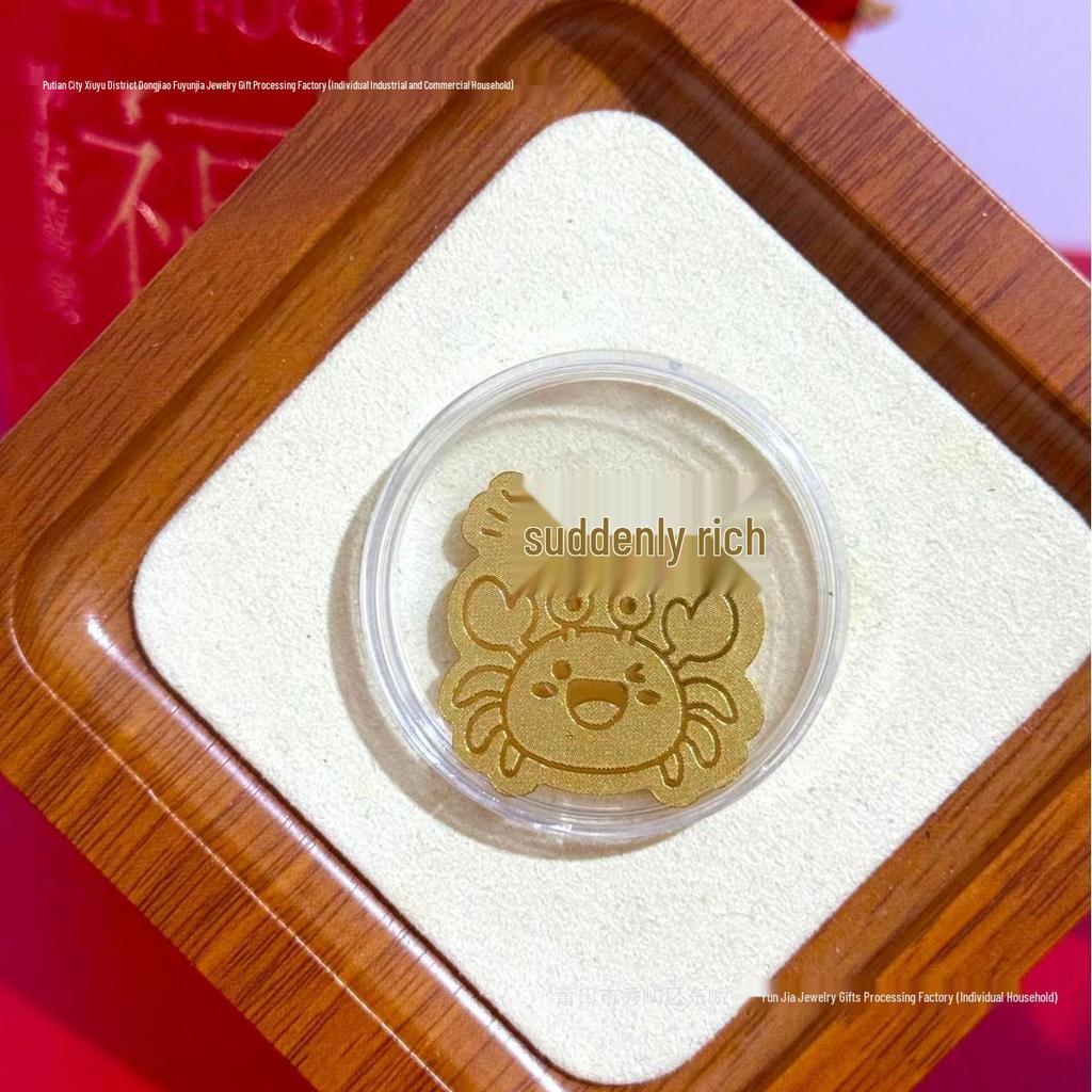 Pure Gold 999 Horse Year Phone Sticker for Wealth and Health - Popular Douyin Live Seller