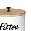 Coffee Filter Holder Kitchen Canister with Sealed Lid for Tea And Storage