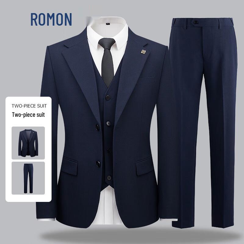 

ROMON Men s Slim Fit Business Suit Set 44
