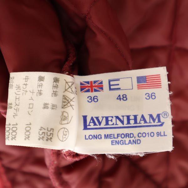 LAVENHAM Linen Blend Quilted jacket 36 Red Women Used