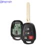 jingyuqin 314.4Mhz Remote Car key For Toyota Camry G/ H Chip optional 2012-2017 HYQ12BDM HYQ12BEL Full Key