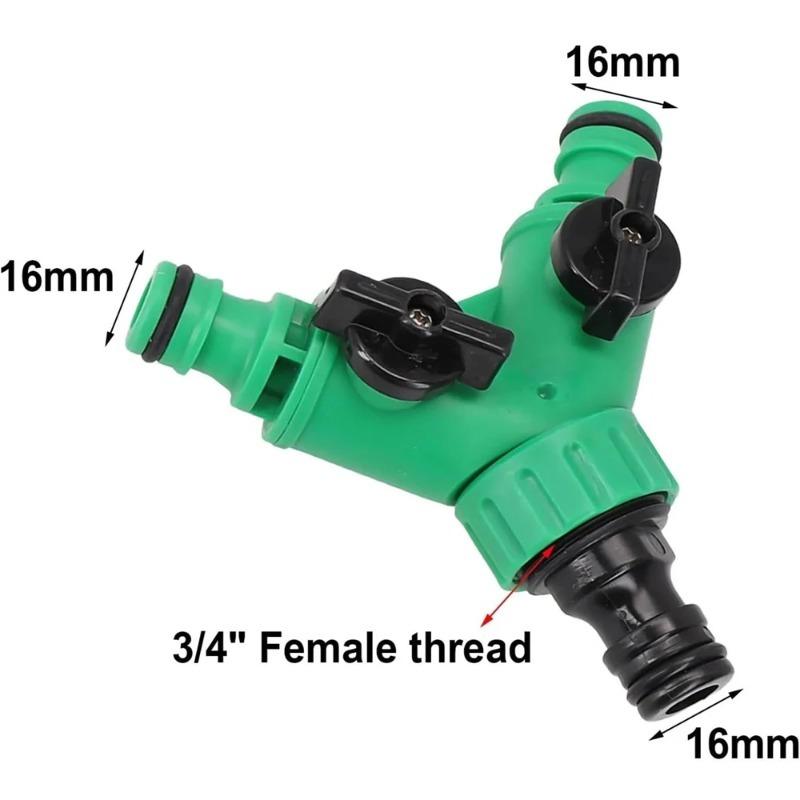 1PC Live Connection Three-way with Switch Valve Shunt Water Separator Garden Irrigation Washing Machine Faucet Plastic Adapter