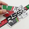 QPZF2 3D Metal Logo VRS Sticker Letters Emblem Car Front Grille Fender Side Trunk Badge For Skoda RS VRS Stickers Accessories