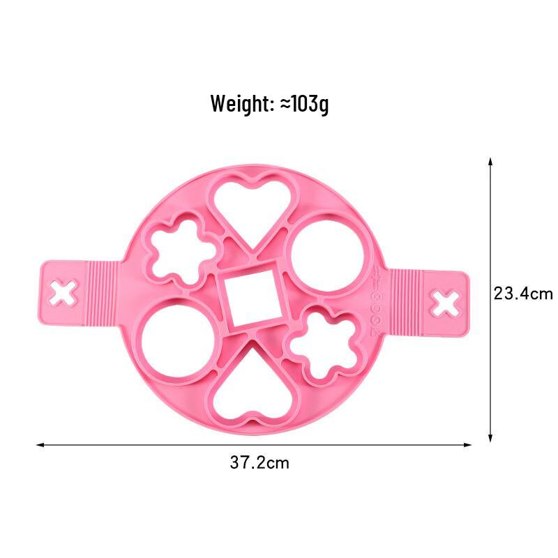 Molde para Freír Huevos de Silicona con Múltiples Agujeros MDNG