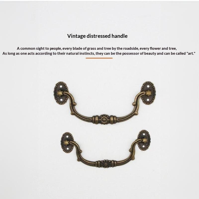 1 Pezzo Maniglia per Mobili Vintage Maniglie in Legno Retrò per Scatola Regalo Vino Pomelli Tiranti per Cassetto Armadietto Ferramenta per Mobili da Cucina