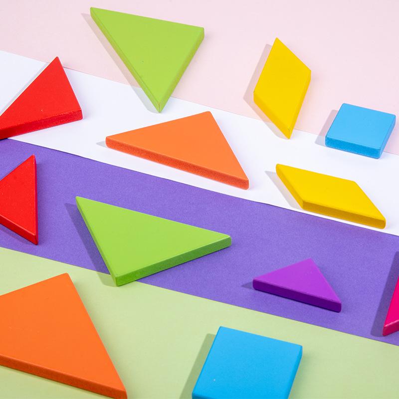 Puzzle Tangram Dla Pierwszoklasistów Rozpoczynających Szkołę Przedszkole Zabawka do Wczesnej Edukacji