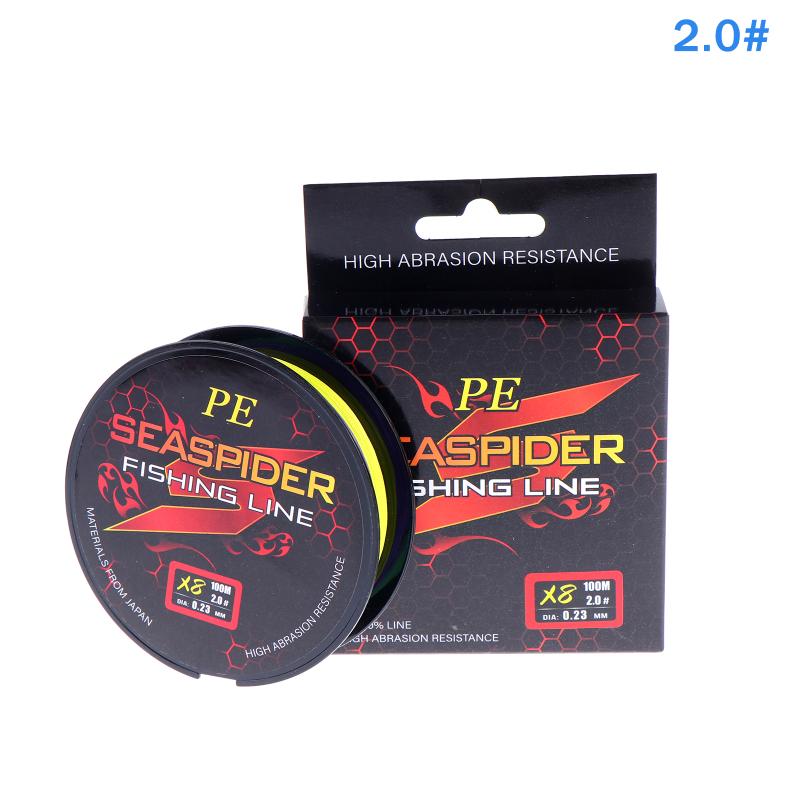 Long-Lasting 8 Strands PE Fishing Line 100M Superior Strength for Heavy Baits