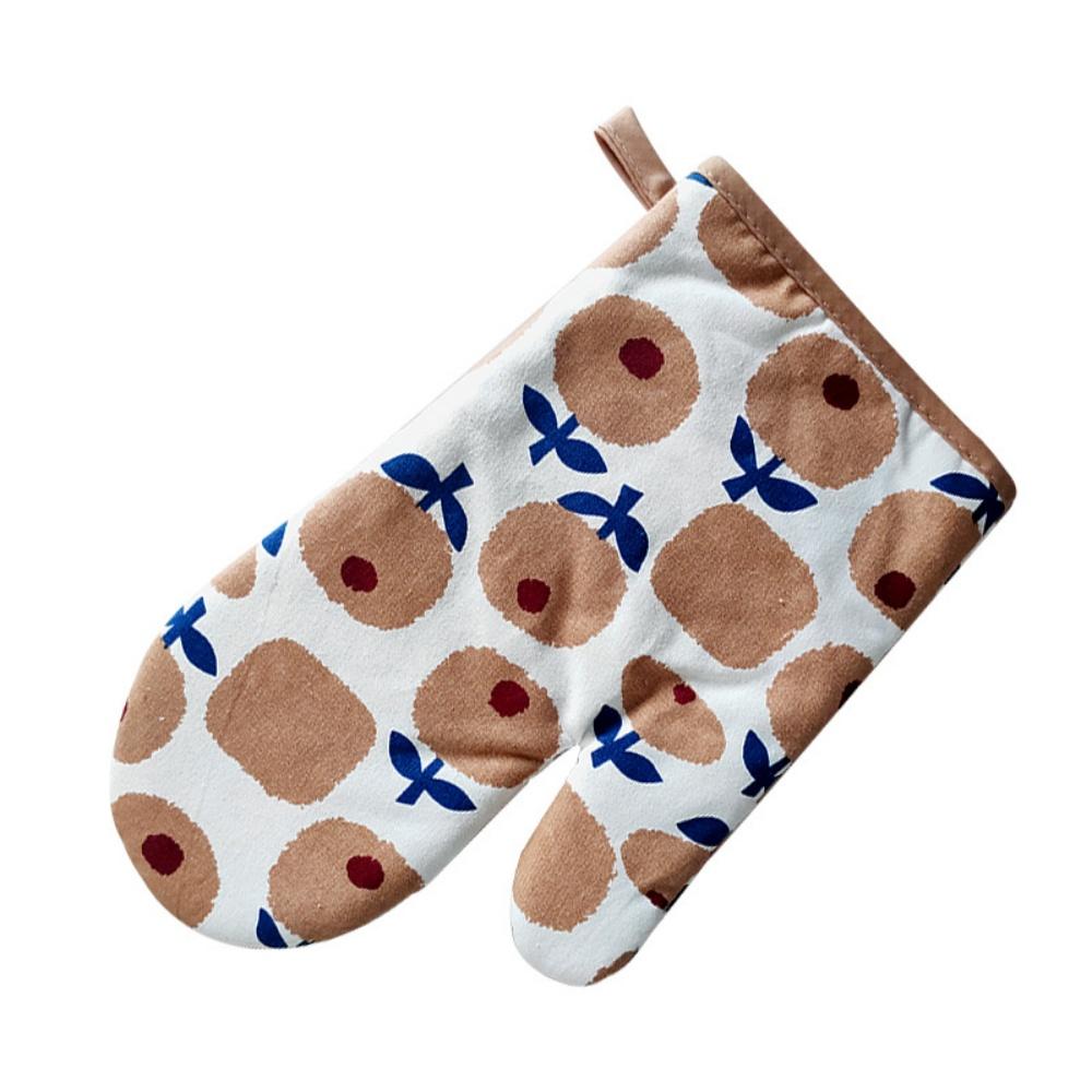 Kitchen Baking Supplies Heated Gloves Anti Temperature Thermal Insulation Oven Gloves Cute Thicken Wristband Cuisine Accessoire