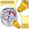 Bunggou 0-200 Psi Air Pressure Gauge 4 Pcs 1/8" Male NPT Connection Air Gauge