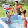 INTEX Swim Center Shooting Hoop Family Pool, 257 X 188 X 130 Cm (Official Japanese Product), Product Number 57183