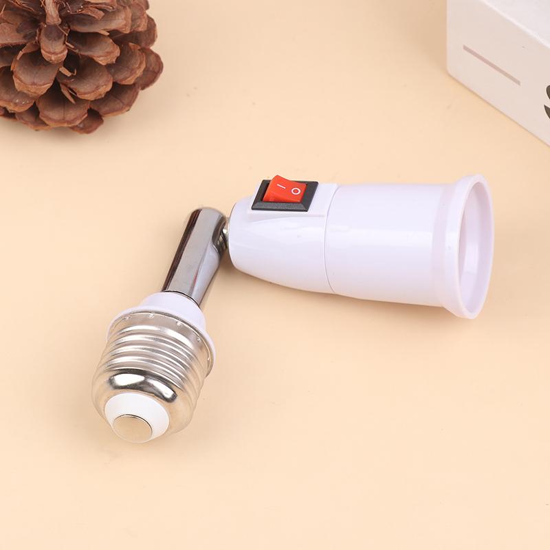 180 ° E27 To E27 LED Light Bulb Lamp Holder With Switch Flexible Extension Adapter Socket Extend Adapter Converter