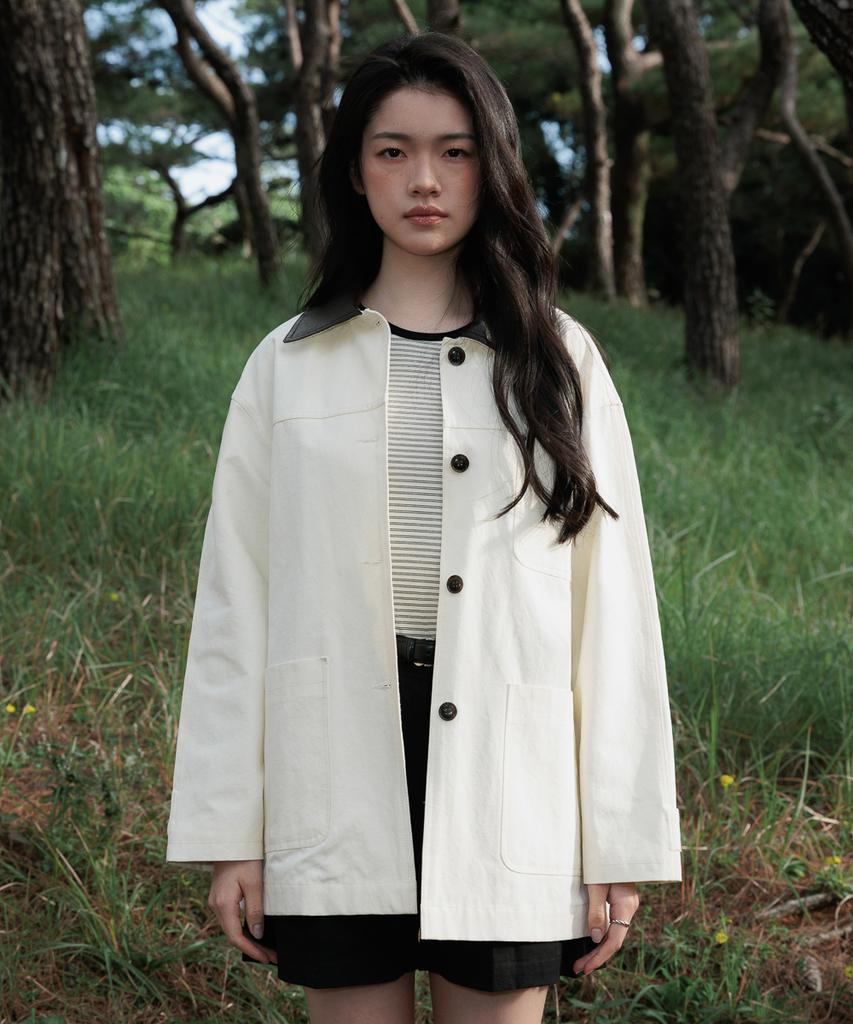 Deheve Collar Point Work Jacket [Ivory]