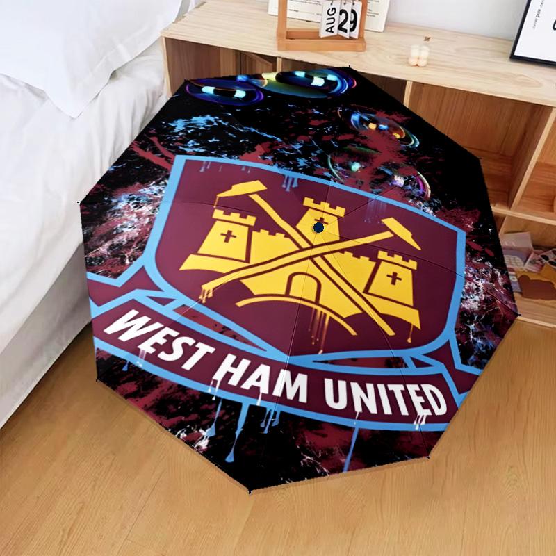 1PC hammer Football Printed Umbrella Folding umbrella, automatic umbrella 8-Frame for Travel, camping Fan gifts Christmas Gifts