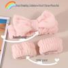 Coral Fleece Bowknot Absorbent Headband